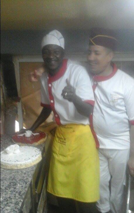 Ismaël Jara au travail (photo personnelle)