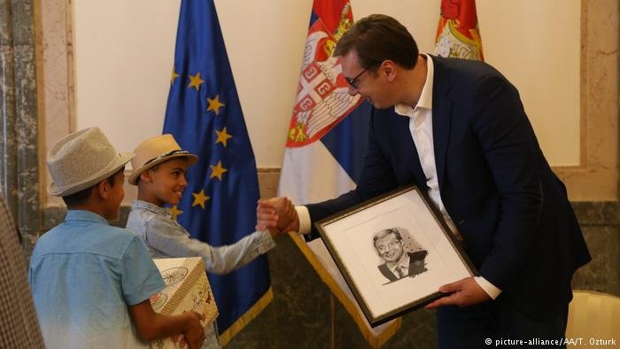 Farhad with Serbian President Aleksandar Vucic Farhad with Serbian President Aleksandar Vucic