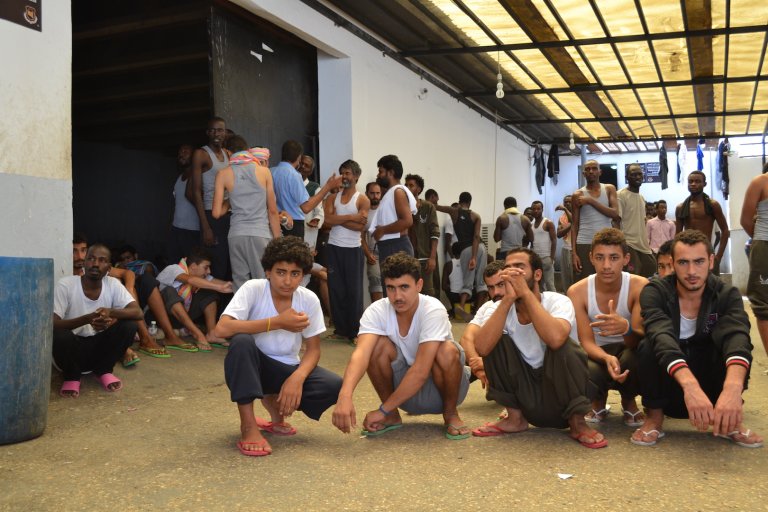 In Tarik Sika detention camp, where Khalid Karhi is staying, migrants said there are well-treated. But the conditions are still difficult and most of them want to come back home quickly | 
Credit: Maryline Dumas