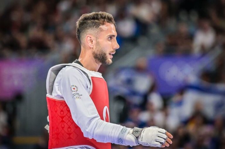 Hadi Tiranvalipour, the Iranian athlete, welcomed by the Italian Taekwondo Federation in January 2023 | Photo: ARCHIVE/ANSA