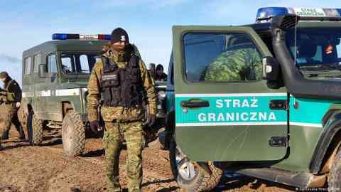 Polish guards have accompanied reporters on Poland's eastern border with Belarus | Photo: Agnieszka Hreczuk/DW