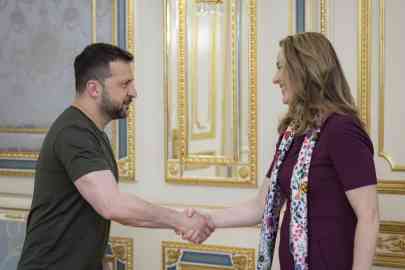  IOM Director General Amy Pope reaffirmed her agency's commitment to Ukrainian President Volodymyr Zelenskyy during her visit | Photo: ANSA / UKRAINE PRESIDENT'S OFFICE