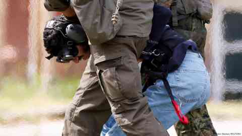Issa Al H. has been brought to the city of Karlruhe for his first hearing | Photo: Heiko Becker/REUTERS