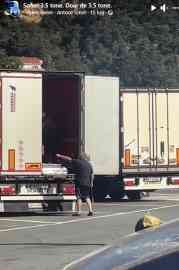 A frame from the video taken from Facebook, Ventimiglia, 15 July 2024