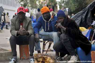 From file: Sub-saharan migrants camp outdoors in front of the International Organization for Migration (IOM) office in Tunis, Tunisia on March 2, 2023 as they seek shelter and protection amidst attacks on them | Photo: Hassene Dridi/AP