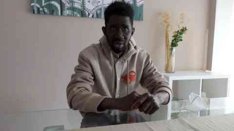 Joof Ousaineau, who fled from Gambia | Photo: Cecilia Ferrara and Angela Gennaro /ANSA