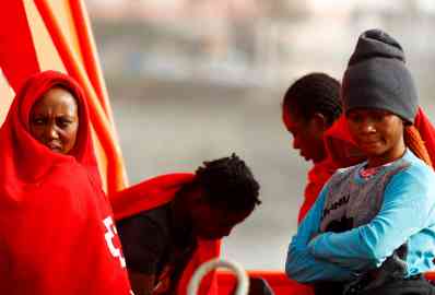 Migrants arrive at the Canary Islands after being rescued in the Atlantic, January 29 2022 | Photo: Reuters