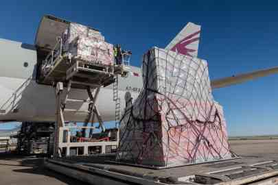 Medicines and medical and surgical equipment donated by Direct Relief on their arrival in Jordan as part of a new partnership with IOM | Photo: IOM/JORDAN/2024