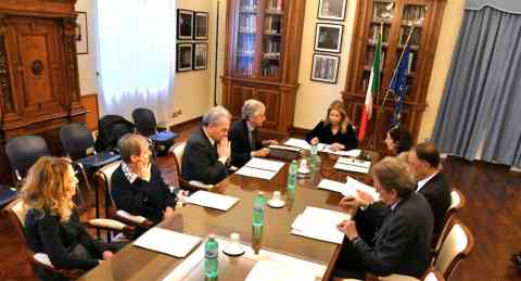 Marco Impagliazzo, president of the Community of Sant'Egidio, is seen at the signing of the one-year-long protocol | Photo: Press Community of Sant'Egidio / ANSA