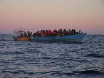 'Bring one packet of cigarettes, and I promise you, you're going to finish it in Italy,' the smuggler promised Murad | Central Mediterranean Sea rescue, February 5, 2024| Photo: Sou-Jie van Brunnersum
