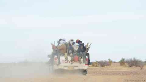File photo used for illustration: Migrants travel from Niger towards Libya though the desert | Photo: Désirée von Trotha/picture alliance