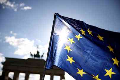 © Liesa Johannssen, Reuters | EU flag flutters during a protest for democracy Germany on May 5, 2024.