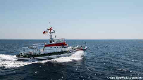 Crew on the Sea-Eye 5 helped rescue 47 migrants from the Central Mediterranean on February 2 | Photo: Maik Ludemann / Sea-Eye Organization press office