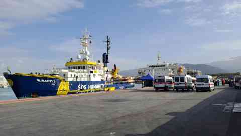 File photo: The NGO ship Humanity One at the port of Marina di Carrara | Photo: Daniele Rosi / ANSA