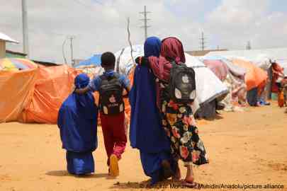 A camp for displaced Somalis in the capital Mogadishu, August 2024 | Photo: Abuukar Mohamed Muhidin / Anadolu / picture alliance