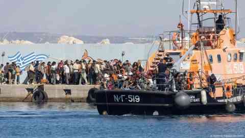 From file: The Hellenic Coast Guard brings a group of migrants rescued at sea to the village of Agia Galini in southern Crete | Photo: Stefanos Rapanis/REUTERS