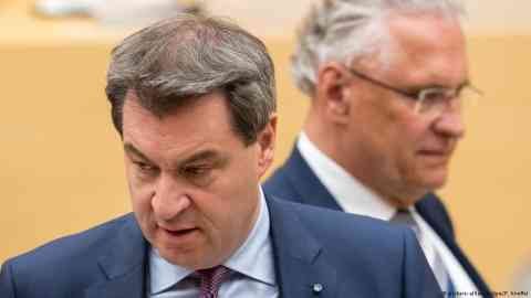 Bavaria's premier Markus Söder does not want to be remembered as the CSU leader who squandered his party's national influence. | Photo: picture alliance/dpa/P. Kneffel