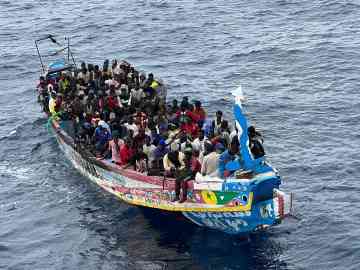 239 migrants partis de Gambie ont été interceptés par la marine sénégalaise au large de Saint-Louis, le 29 juillet 2025. Crédit photo : marine nationale sénégalaise sur X