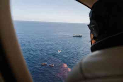 A flight mission to monitor situations of crisis involving migrants at sea operated by Sea-Watch | Photo: Sea-Watch