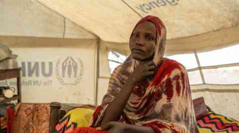 Nyapuot Riak Dup, a South Sudanese refugee who fled the city of Omdurman in Sudan. She is one of the 440,000 persons who now live in the Alagaya camp, in the South Sudan state of the White Nile | Photo: UNHCR / SAMUEL OTIENO