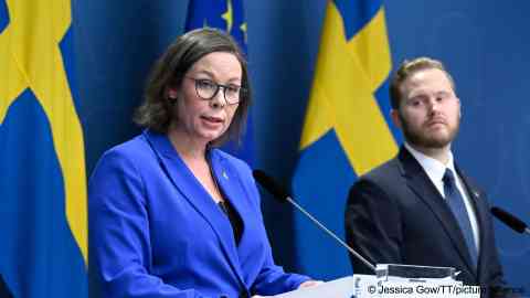 From file: Migration minister Maria Malmer Stenergard wants to push through a 'paradigm shift' in Sweden's migration policy | Photo: Jessica Gow/picture-alliance