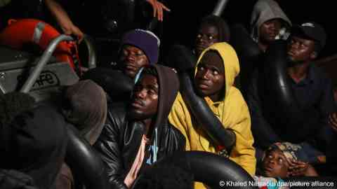 From file: Many of the migrants intercepted at sea have been brought back to the Tunisian port of Sfax where tensions have now broken out between migrants and locals | Photo: Khaled Nasraoui/dpa/picture alliance