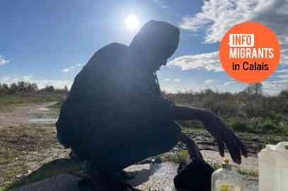 An Ethiopian migrant in Calais, November 12, 2024 | Photo: InfoMigrants 