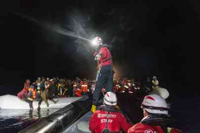 EMERGENCY search-and-rescue vessel facilitates rescue in international waters off the coast of Libya. 
 | Photo: EMERGENCY/G.Micalizzi