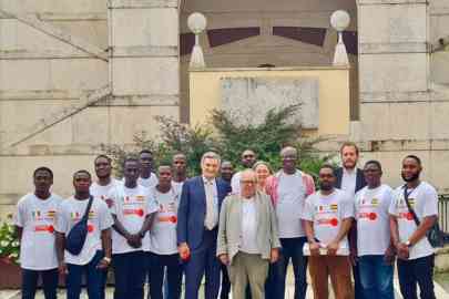 Members of the Ghana Project Pordenone, in Friuli Venezia Giulia | Photo: ANSA