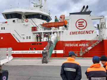 From file: The rescue ship Life Support, run by Italian NGO EMERGENCY, has rescued hundreds of people during several missions in the Mediterranean | Photo: EMERGENCY NGO