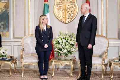 Italy's Prime Minister Giorgia Meloni visits Tunisian President Kais Saied to discuss migration and reform | Photo: Official photos from the Italian government www.governo.it