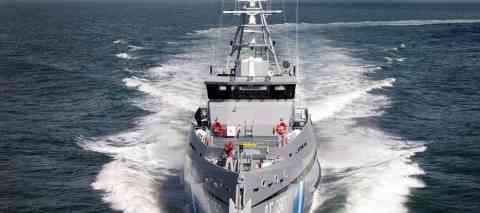 From file: The Greek coast guard has repeatedly been accused of using violence against migrants at sea | Source: Hellenic Coast Guard