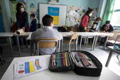 Ukrainian children in the Padre Lais elementary school in Rome | Photo: archive/ANSA/Massimo Percossi