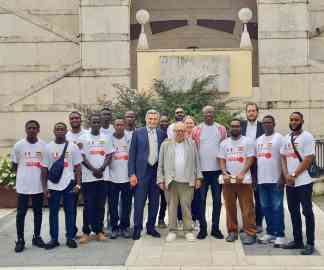 A group of specialized workers from Ghana who travelled to Friuli-Venezia-Giulia as part of Progetto Ghana, Pordenone, August 29, 2025 | Photo: Confindustria Alto Adriatico 