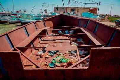 Smugglers sometimes use shoddily built metal boats to transport migrants to Europe | Photo: Rashdi Khazir