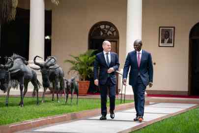 File photo: German Chancellor Olaf Scholz and Kenyan President William Ruto during a previous meeting, May 5, 2023 | Photo: German Federal Government