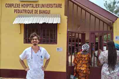 Marco Sutera in Bangui | Photo: ANSA / CUAMM