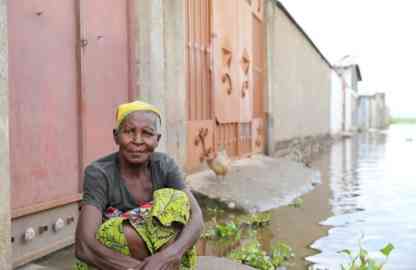 Neziya Nsananikiye, a Burundian woman in the Kajaga district of the capital Bujumbura, where she lives with her daughter-in-law after her home was destroyed by flooding. | Photo: UNHCR/BERNARD NTWARI