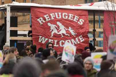 From file: Germany's support for migrants was stronger in the past, with people even joining rallies to protest anti-immigrant voices as seen here | Photo: EPA/MARKUS HEINE