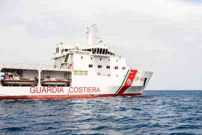 File photo used as illustration: The Italian coast guard rescued 45 migrants off Lampedusa, but at least five of the group are thought to be missing, presumed dead | Source: Italian Coast Guard