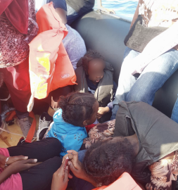 A group that contacted Aegean Boat Report on Tuesday said they were afraid of being pushed back to Turkey | Source: Aegean Boat Report/Twitter X