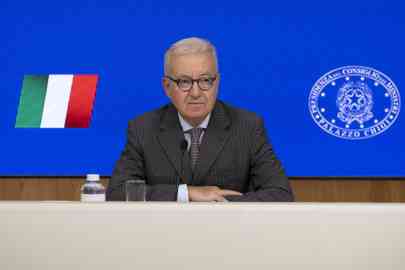 Undersecretary to the Prime Minister, Alfredo Mantovano, at a press conference at Palazzo Chigi after the Council of Ministers, Rome, October 2, 2024 | Photo: ANSA/MASSIMO PERCOSSI