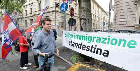 From File: A protest held by The League in Turin against undocumented migration in 2015 | Photo: ANSA/ ALESSANDRO DI MARCO