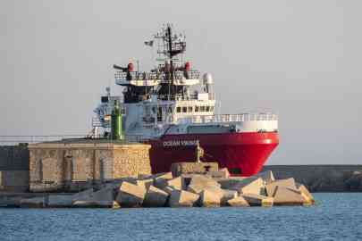 File photo: The Ocean Viking vessel in an Italian port in 2020 | Photo: AFP/Files