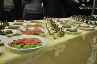 From file: A table at a hotel and restaurant management school in Aosta | Photo: ANSA