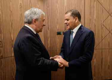 Italy's Deputy Premier and Foreign Minister Antonio Tajani and Libya's Prime Minister Abdul Hamid Dbeibeh during the concession contract signing ceremony of the Misrata Free Zone, Libya, 18 January 2026 | Photo: Giuseppe Lami / ANSA