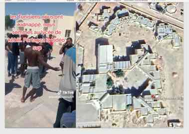 InfoMigrants uncovered that a group of around 50 sub-Saharans are being held prisoner in a high school in Kebili, in southwestern Tunisia. Crédit : DR