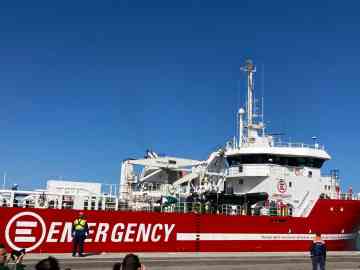 File photo: The Life Support vessel operated by the NGO Emergency | Photo: Andrea Colombari / ANSA