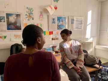 Between 100 and 130 girls are being cared for in the MSF program in Pantin | Photo: Méryl Sotty/ MSF