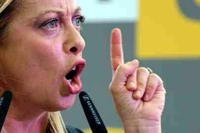 Giorgia Meloni pictured in Florence on September 18 | Photo: Reuters